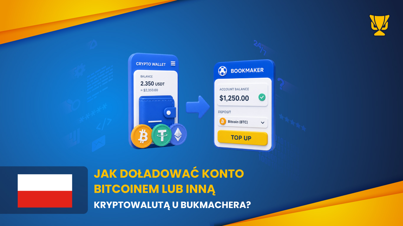 Jak doładować konto Bitcoinem lub inną kryptowalutą u bukmachera?