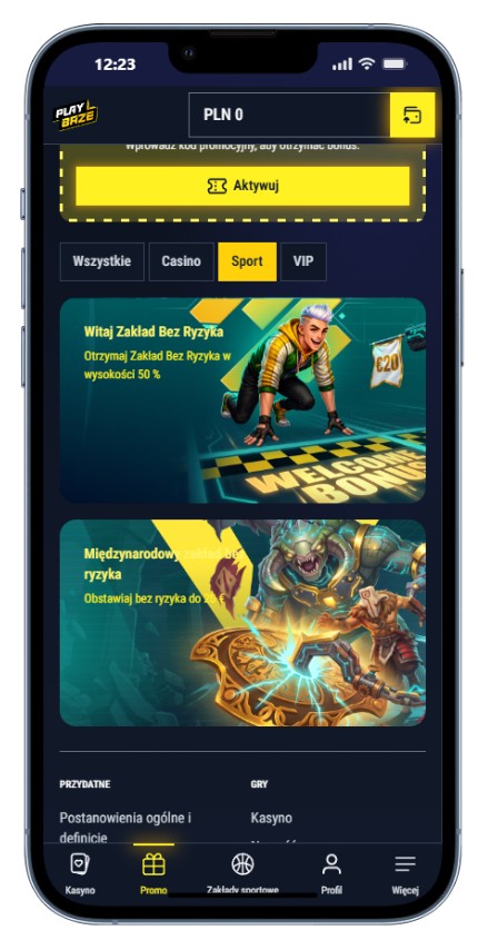 Playbaze bonus bukmacherski