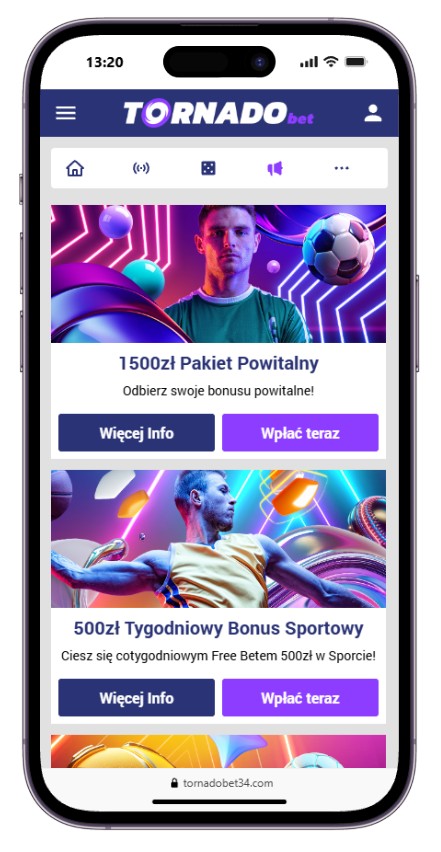 Tornadobet bonusy