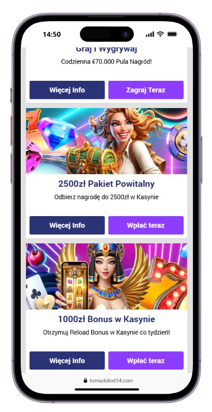 Bonusy w kasynie Tornadobet